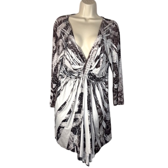 Style & Co. Black and White Midi Dress Women’s Medium - Picture 1 of 13